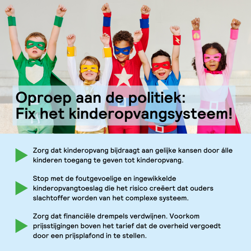 Fix het kinderopvangsysteem!